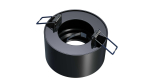 Ceiling lighting point fitting CLEO round black